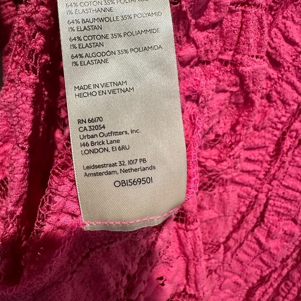 New Free People Shayla Lace Boho Mini Dress - Picture 13 of 14